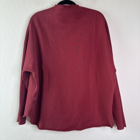 Frank Eileen Effie Funnel Neck Capelet Crimson - Picture 6 of 7